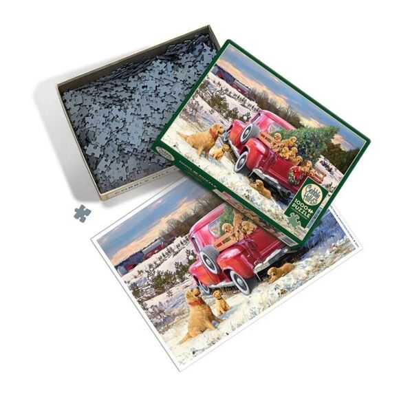 Cobble Hill Family Outing Dogs 1000 pc Jigsaw Puzzle - Picture 3 of 7